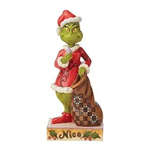 Enesco Jim Shore Dr. Seuss The Grinch Naughty and Nice Double Sided ...