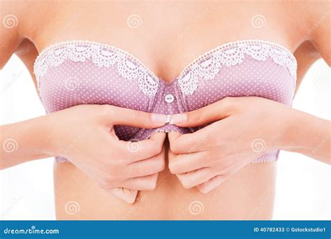 Taking Off Her Bra. Stock Photo - Image: 40782433