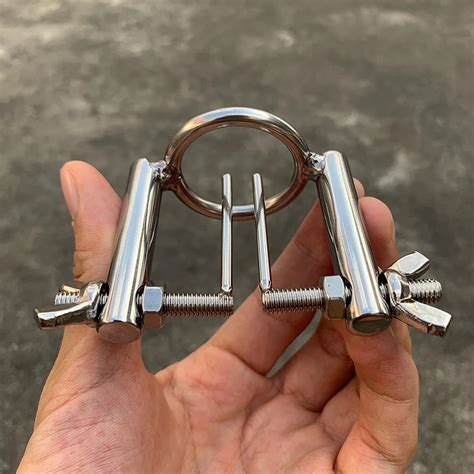 Buy Adjustable Chastity Belt Scrotum Bondage Ball Stretcher SM Lock ...