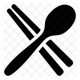 Free Spoon and Chopsticks Icon of Glyph style - Available in SVG, PNG ...