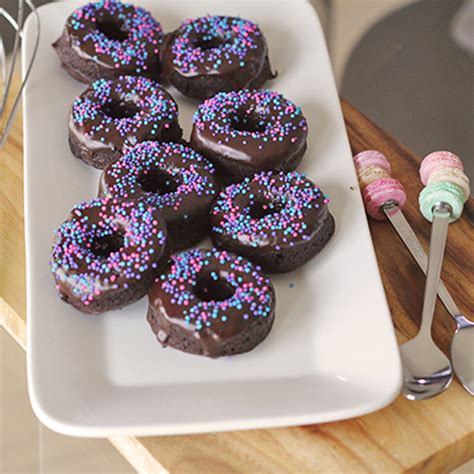 Mini Vegan Chocolate Donuts
