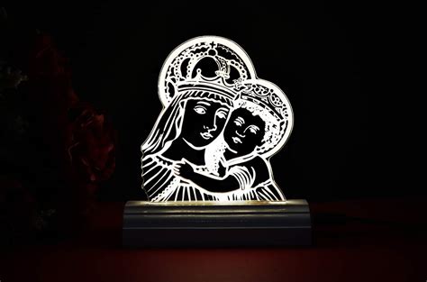 Buy ZULKA Get Your Traditions White Color Frame Base Mother Mary Design ...