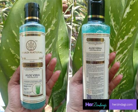 Khadi Natural Healthcare Aloe Vera With Face Scrub Face Wash Detailed ...