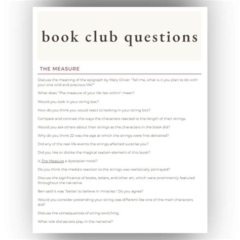 Printable Book Club Discussion Questions | FREE Printables