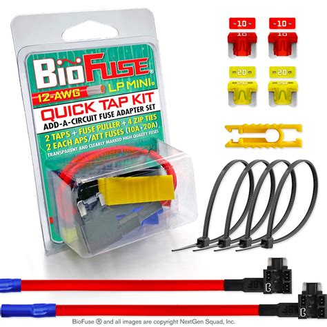 BioFuse 12V Low Profile Mini QUICK TAP KIT: 2 Add-A-Circuit Fuse Tap ...