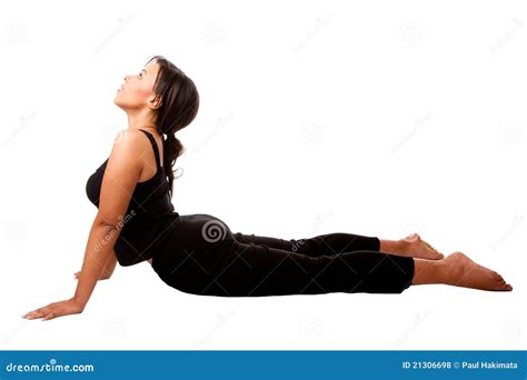 Cobra Position Yoga Excercise Stock Photo - Image of position, yoga ...