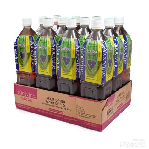 Aloevine Aloe Vera Drink, Grape Flavor (50.7 fl oz, 12 pack) - Walmart.com