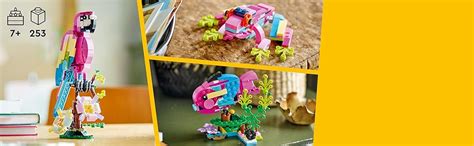 LEGO Creator Exotic Pink Parrot 31144 Building Toy Set; Parrot, Fish ...