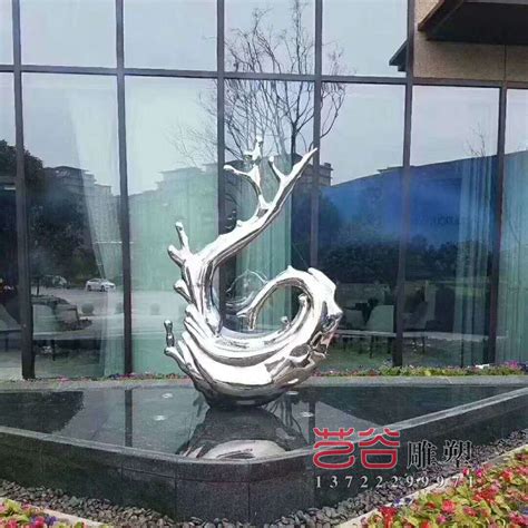 不锈钢浪花抽象雕塑-不锈钢雕塑-曲阳县艺谷园林雕塑有限公司