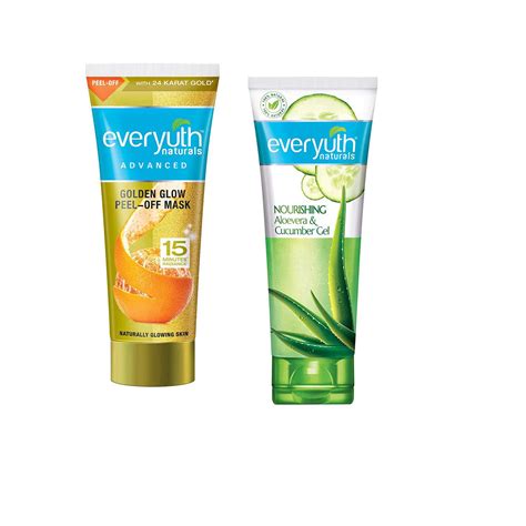 Buy Everyuth Advanced Golden Glow Peel-off Mask, 90gm and Nourishing ...