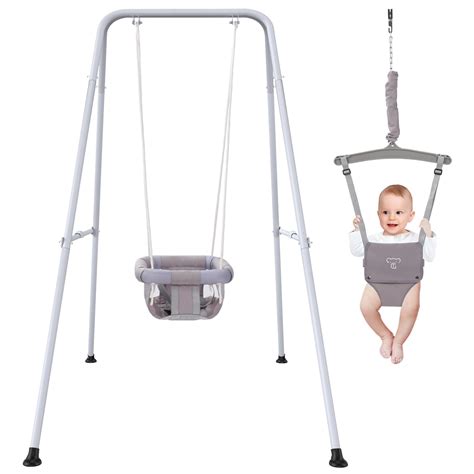 Amazon.com: 2 in 1 Baby Jumper with Swing, Baby Swing Indoor and Outdoor Use, Baby Jumpers and ...