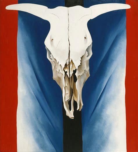 Cow's Skull: Red, White, and Blue by Georgia O'Keeffe