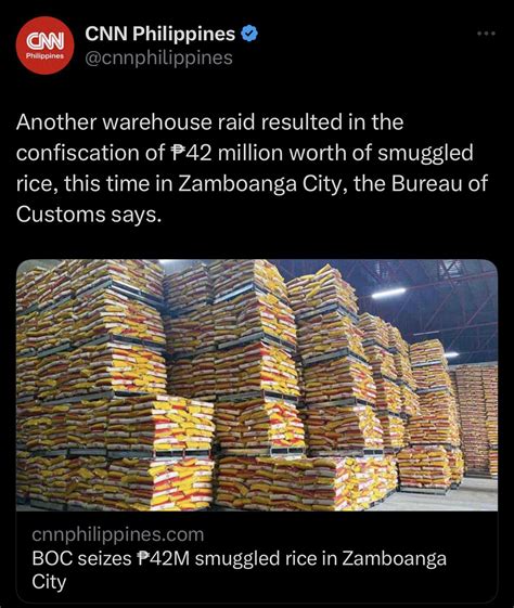42M worth of smuggled rice discovered during raid in Zamboanga : r/Philippines