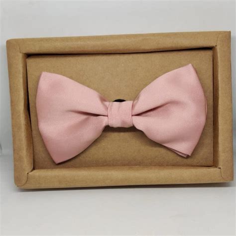Rose Gold Solid Double Layered Bowtie | Tie Benon