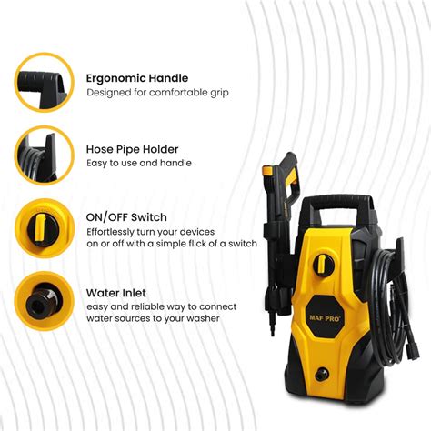 MAF PRO HPW14002 1400W Professional High Pressure Washer for Car Wash ...