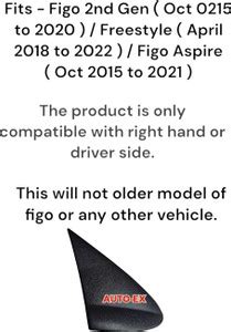 Auto-Ex Side Mirror Sash Trim Cover Cap Right Hand Figo 2nd Gen ...