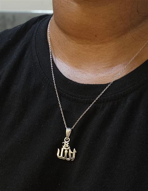 Allah Pendant in 92.5 Silver – Kween Gems