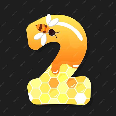 A yellow and orange piece of paper with the number 2 on it | Premium Vector
