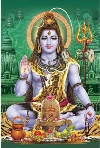 Poster N frame Bhole Nath parivar (Maa Parvati, Ganesh, Kartikey and ...