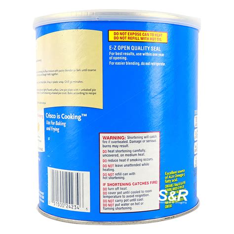 Crisco All-Vegetable Shortening 1.36kg