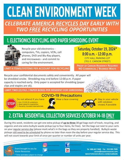Carson Clean Environment Week - Fall 2024 | Waste Resources
