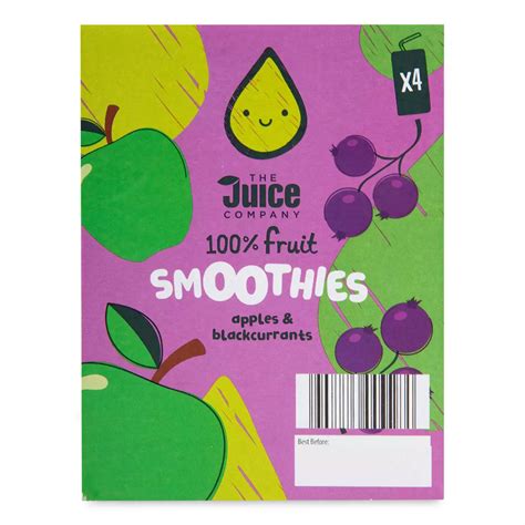 Apple & Blackcurrant Kids Smoothies 4 Pack | ALDI UK
