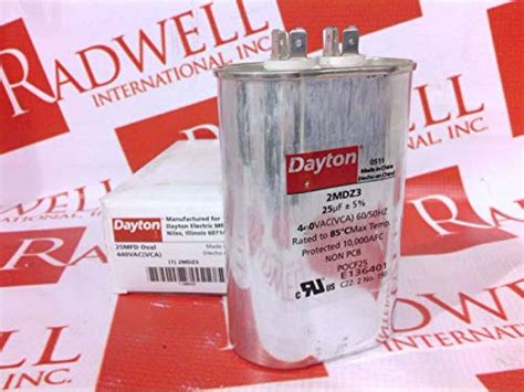 DAYTON 2MDZ3 Capacitor 25 Microfarad Rating 440VAC : Amazon.in ...