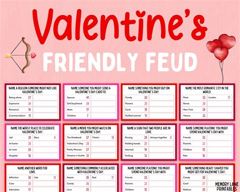 valentines questions