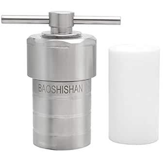 BAOSHISHAN 50ml Hydrothermal Autoclave Reactor, 304 Stainless Steel ...