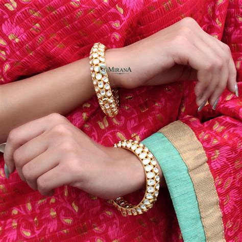 Polki Tossed Bangles
