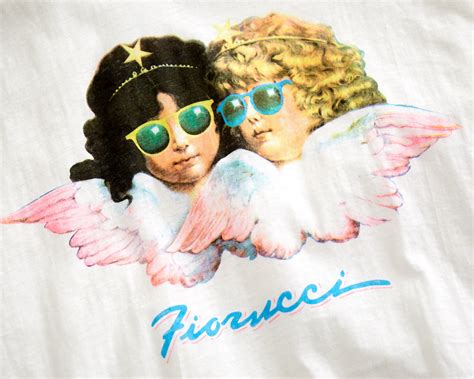 Buy VTG 1980s Fiorucci Angels T Shirt Sz. L Large Deadstock White Tee ...