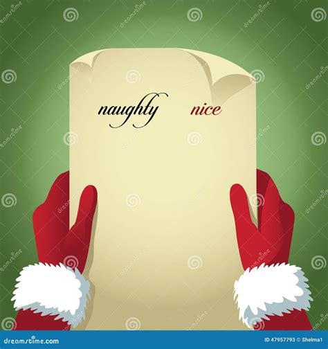 Naughty Or Nice List Template