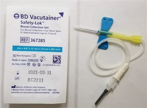 BD Vacutainer 367285 Safety-Lok 25g Collection Set 5 India | Ubuy