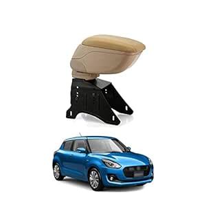 PRIKNIK Car Centre Console Hand Armrest UniV-ersal(Beige) - Compatible ...