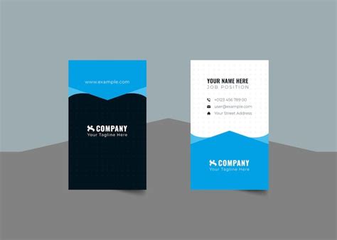 Vertical Business Card Template 的图像结果
