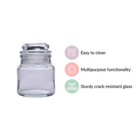 Airtight Mini Spice Jars Set Online- Glass Jars With Lid | Nestasia