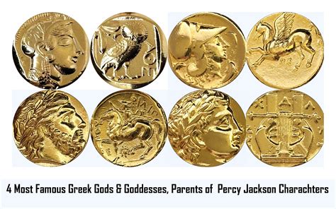 Buy Athena, Zeus, Athena and Owl, Apollo, 4 Top Gods/Goddesses Greek ...