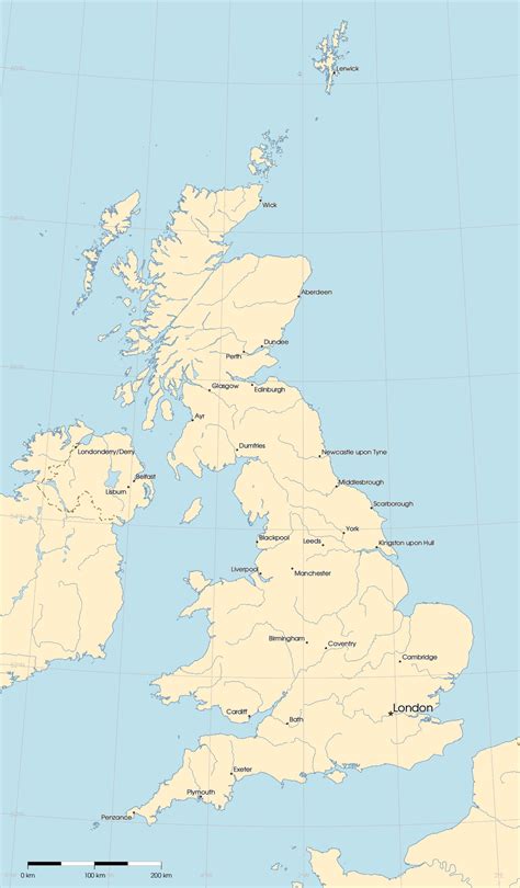 Image result for Basic UK Map With