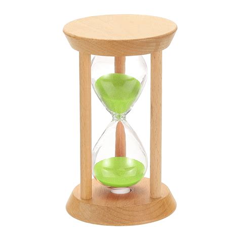 Uxcell 20 Minutes Sand Timer, 1 Pcs Wooden Sand Watch High Glass ...