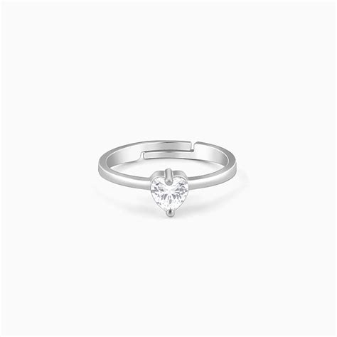 Buy Silver Passionate Love Ring at Best Price – GIVA