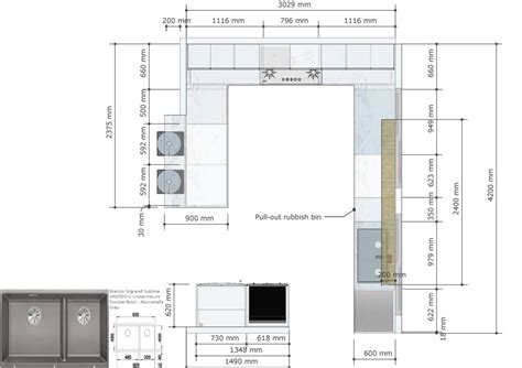 Kitchen Layout Dimensions 的图像结果
