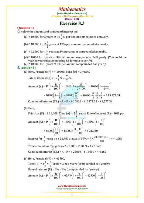 Image result for Math Exercise 8.3 NCERT Book Class 8th
