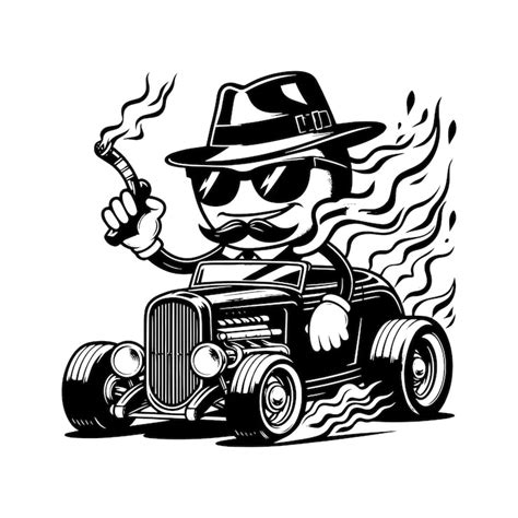Hot rod cartoon drawings Images - Free Download on Freepik