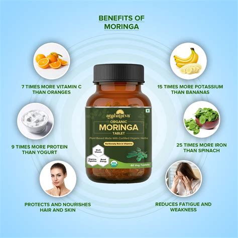 CERT. ORGANIC MORINGA TABLET 500mg | Glass Bottle, Nutritionally Rich ...