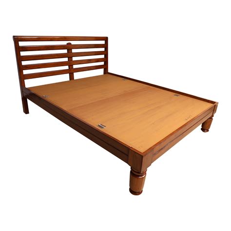 BD-01 Solid Teak wood cot - Furniture Showroom in Chennai | JFA.IN