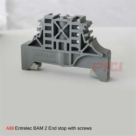 ABB Entrelec BAM 2 End stop with screws | LINE SHOPPING