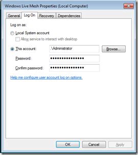 Installing Windows Live Mesh on WHS 2011