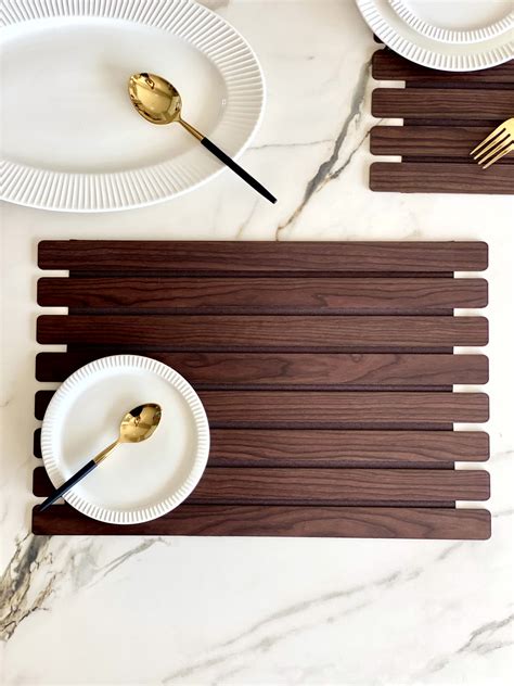 Elm Foldable Table Mats (Set of 2) - Dark Brown – Mason Home by ...