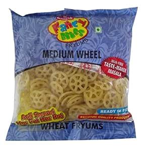 Fancy Bites Wheat Fryums - Medium Wheels, 150g Pouch : Amazon.in ...