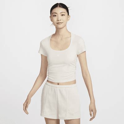 Nike Sportswear Chill Knit Women's Short-Sleeve Square-Neck Top. Nike IN